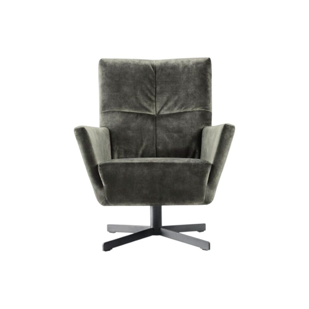 Fauteuil Bern draaipoot x poot hoge rugleuning met armleuning