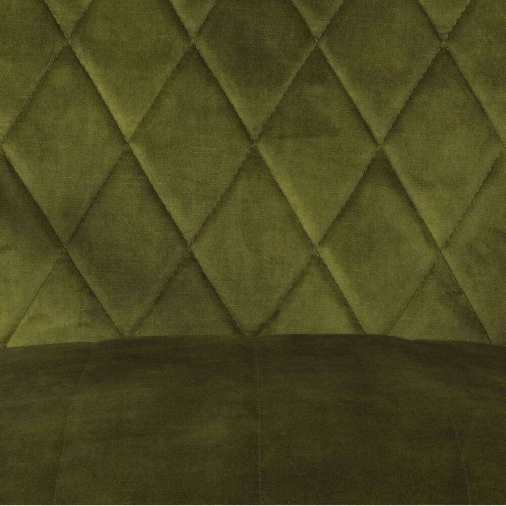 Fauteuil Tessa groen stof geribd zacht patroon comfort wildeboer