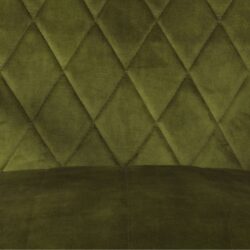 Fauteuil Tessa groen stof geribd zacht patroon comfort wildeboer