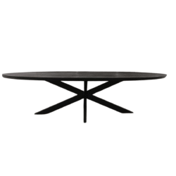 Dining Table Brandy Black | 300 cm | Oval