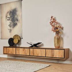 Zwevend tv meubel RichWood | 240 cm