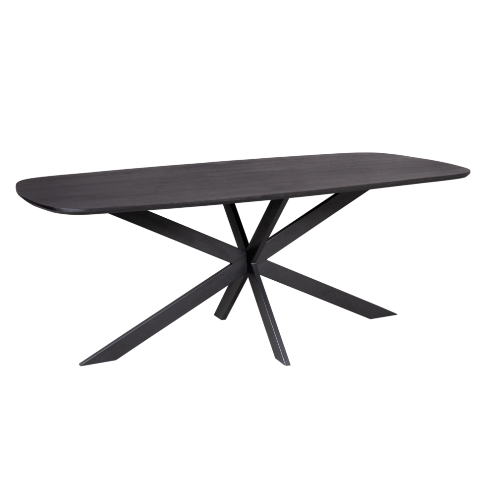 Eettafel Elegance Black | 240 cm | Deens ovaal