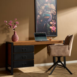 Bureau Boaz | 145 cm | metalen lades