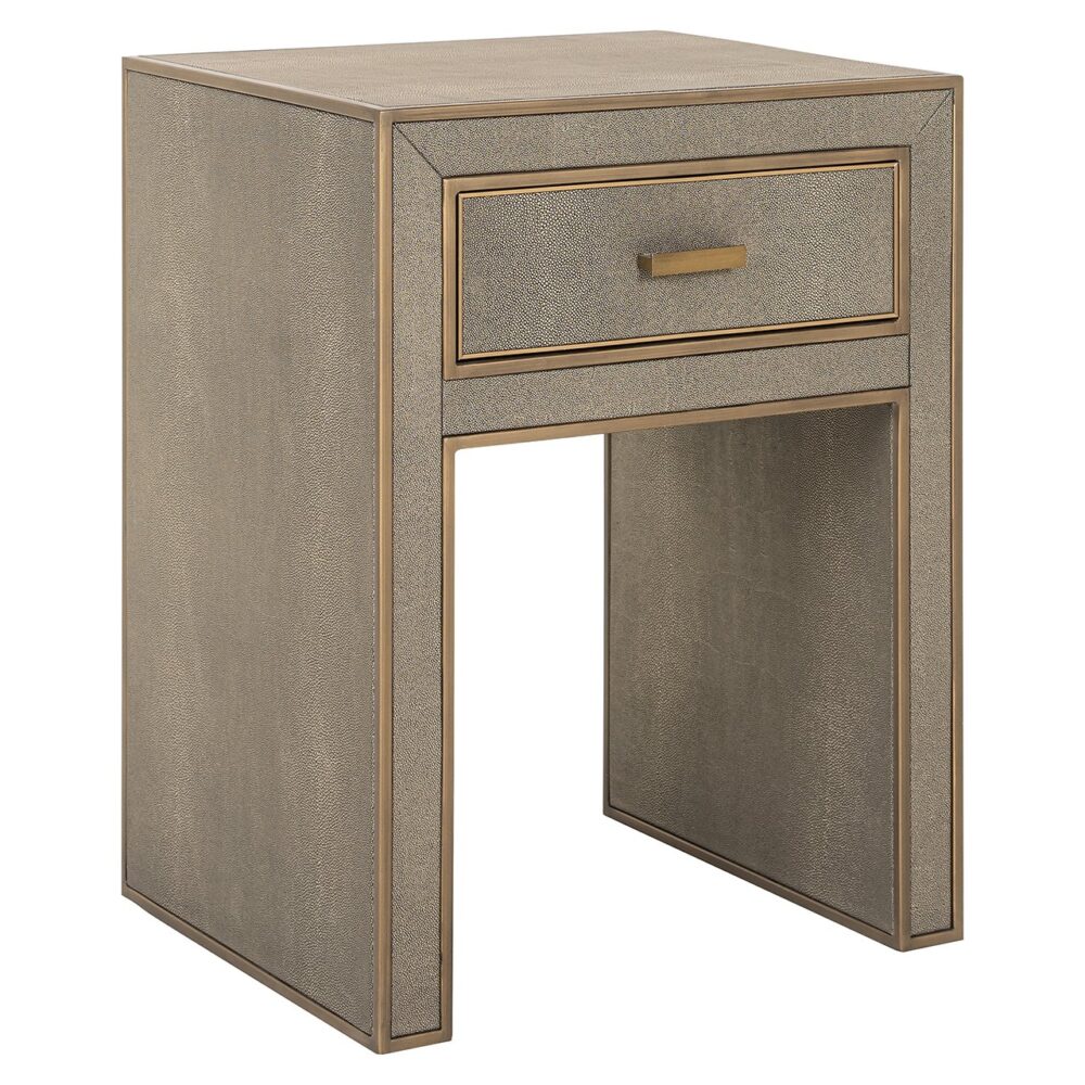 Nachtkastje Bloomville 1-lade incl. glas (Brown)