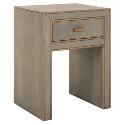 Nachtkastje Bloomville 1-lade incl. glas (Brown)