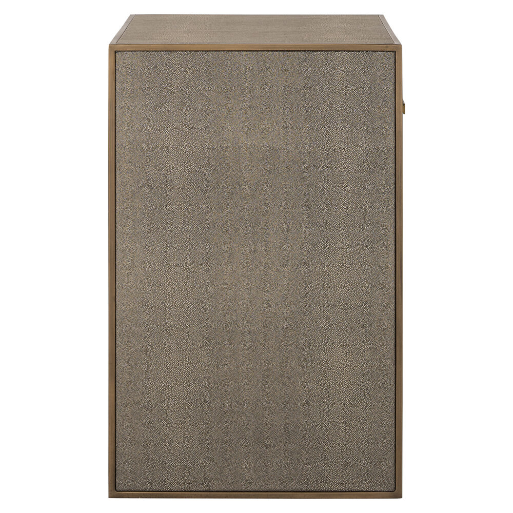 Nachtkastje Bloomville 1-lade incl. glas (Brown)