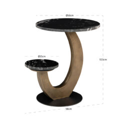 Bijzettafel Tibby (Black)