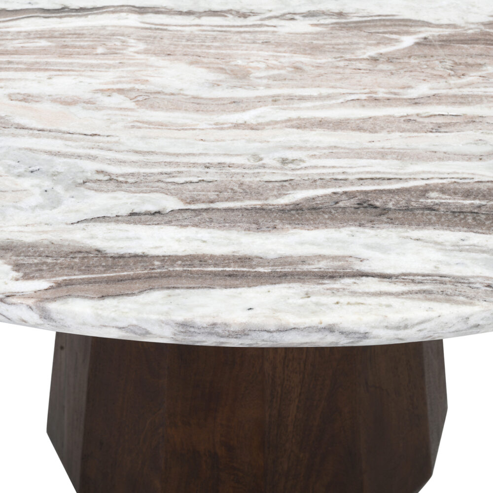 Eettafel Oberoy 130Ø (Brown)