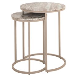 Bijzettafel Fairfax set van 2 (Stone)