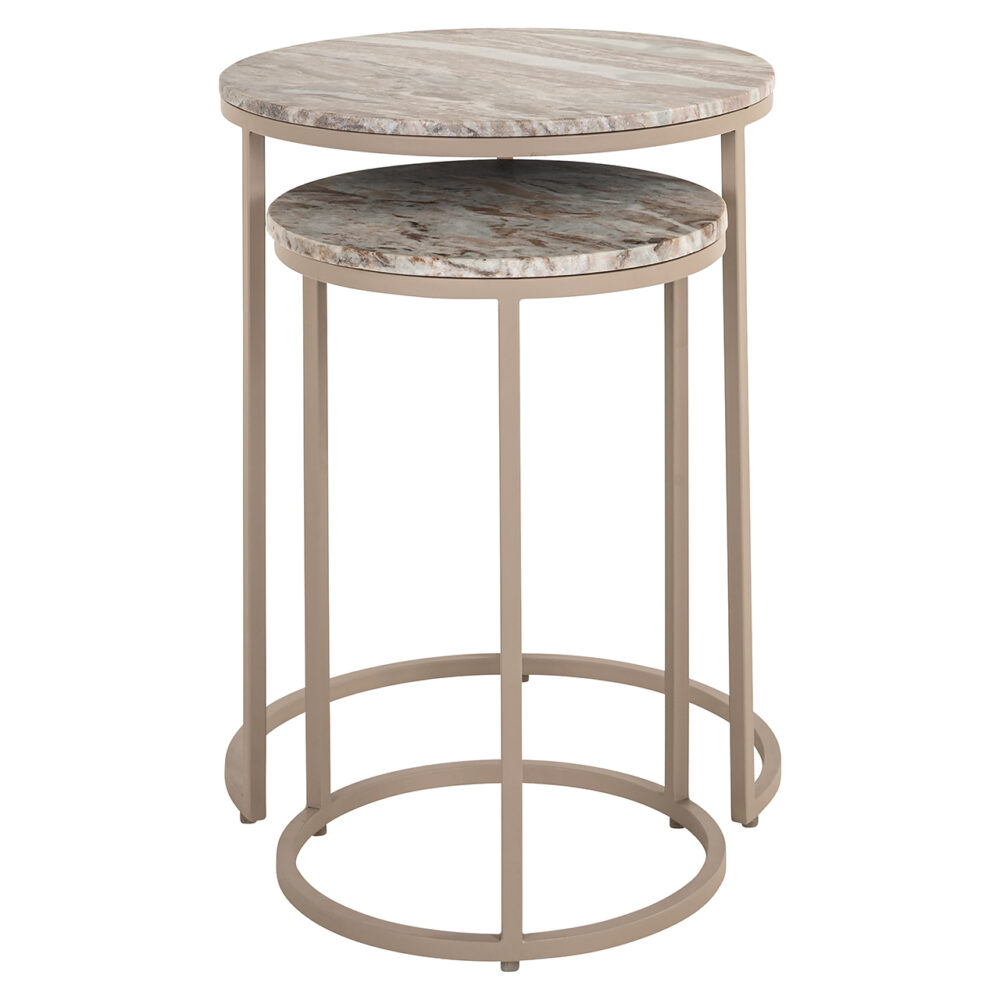 Bijzettafel Fairfax set van 2 (Stone)