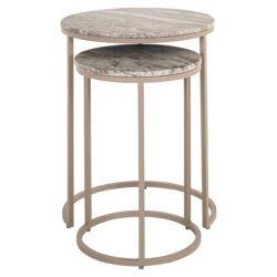 Bijzettafel Fairfax set van 2 (Stone)