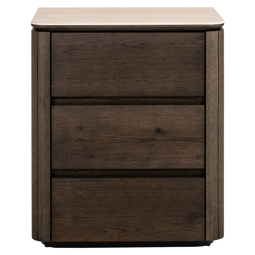 Nachtkastje Ritz 3-lades (Brown)