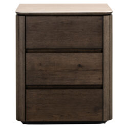Nachtkastje Ritz 3-lades (Brown)