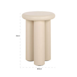 Bijzettafel Elbaz 35Ø (Beige)