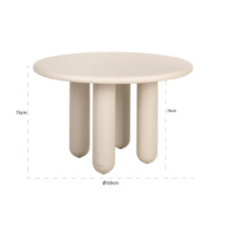 Eettafel Calma 120Ø (Beige)