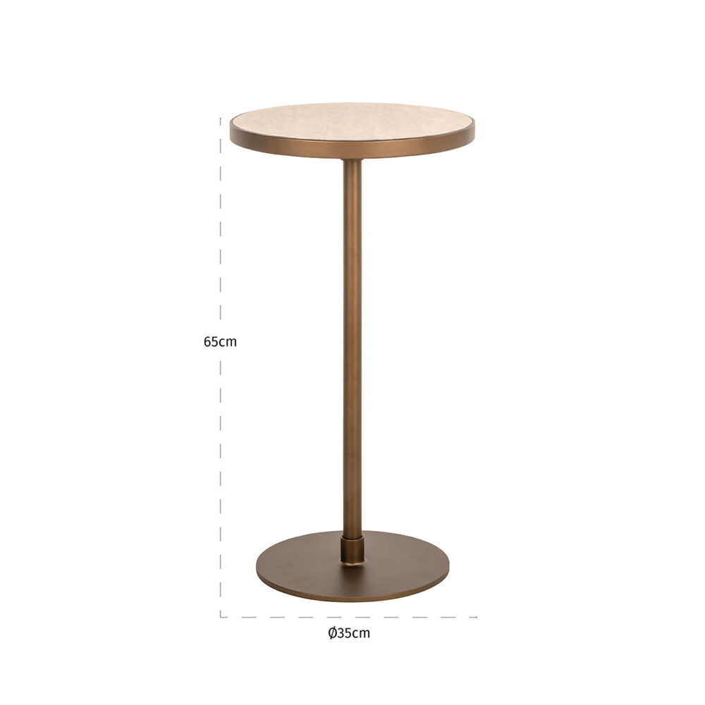 Bijzettafel Selly (Beige)