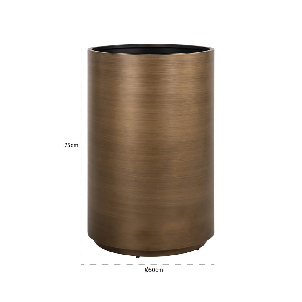 Plantenbak Dira 50Ø (Brushed Gold)