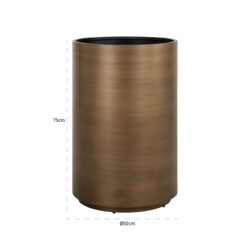 Plantenbak Dira 50Ø (Brushed Gold)
