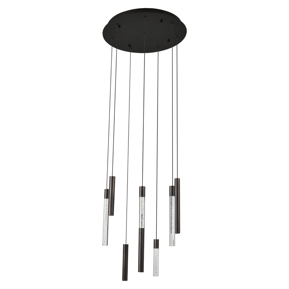 Hanglamp Oxley 8 lampen (Bronze)