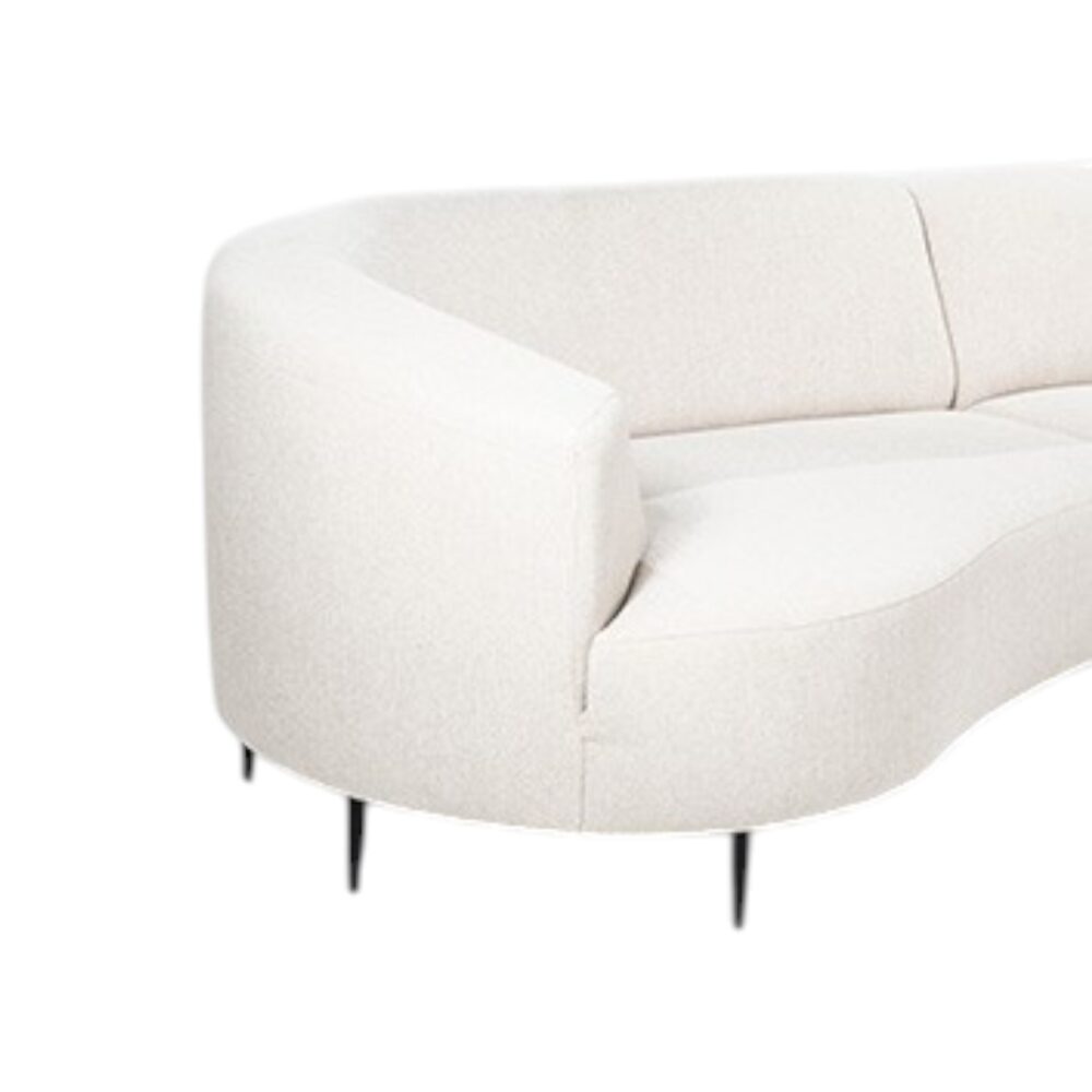 Hoekbank Diane sevn zacht elementenbank bankstel stof metalen poot comfortabel longchair