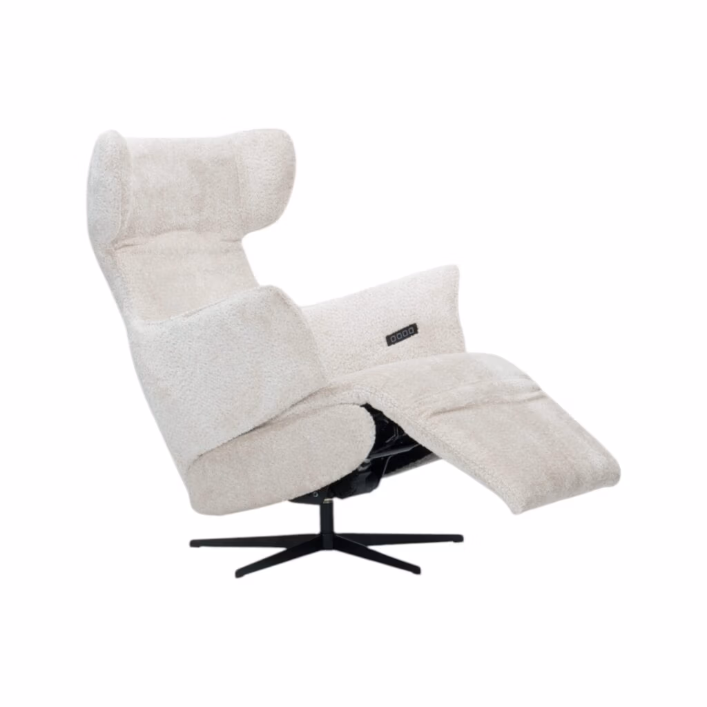 Relaxfauteuil Jada met 4 motoren van Nederlands fabrikaat HE design en heerlijk comfortabel met moderne uitstraling.
