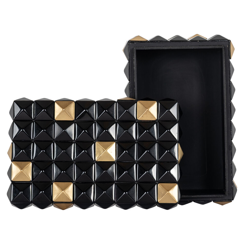 Opbergbox Velicia (Black/gold)