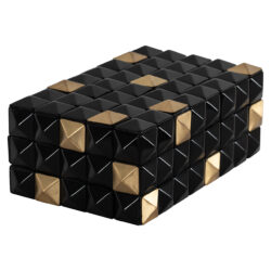 Opbergbox Velicia (Black/gold)