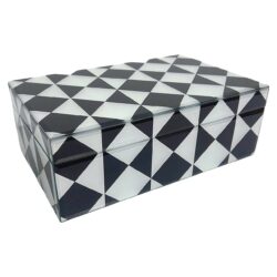 Opbergbox Silas klein (Black/white)