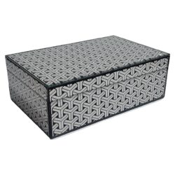 Opbergbox Feliz groot (Black/white)