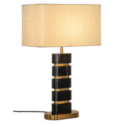Tafellamp Levina incl. lampenkap (Black/gold)