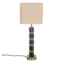 Tafellamp Levina incl. lampenkap (Black/gold)