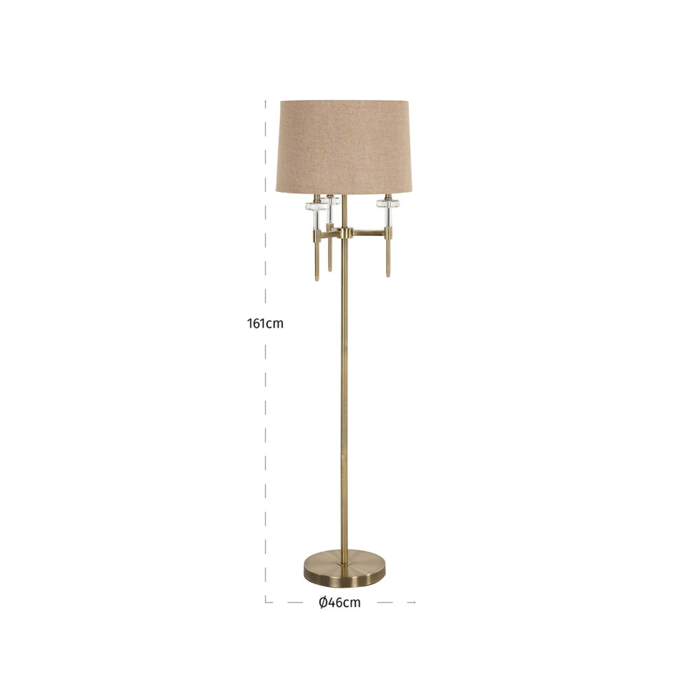 Vloerlamp Josie (Brushed Gold)