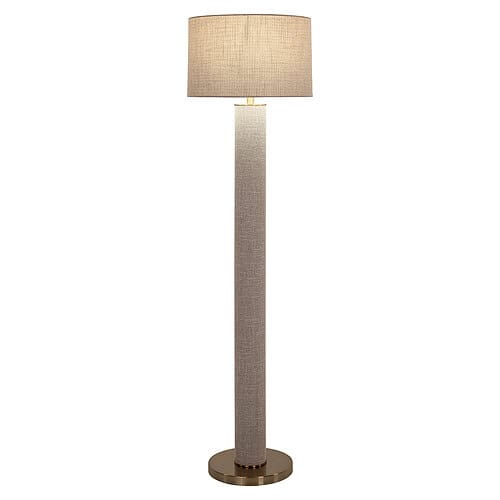 Luxe vloerlamp met stoffen kap en verstelbare hoogte, perfect voor moderne woonkamers en sierkamers. Geschikt voor sfeervolle verlichting en design interieur.