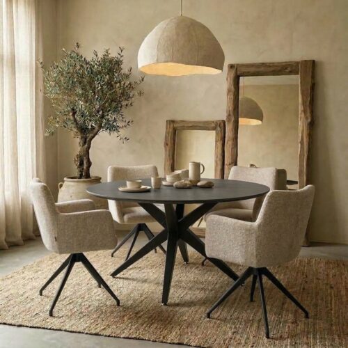 Runder Esstisch aus HPL von Nijwie