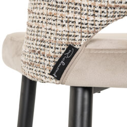 Barstoel Tabitha trendy nature / quartz khaki fire retardant (Be Trendy 01 Nature)