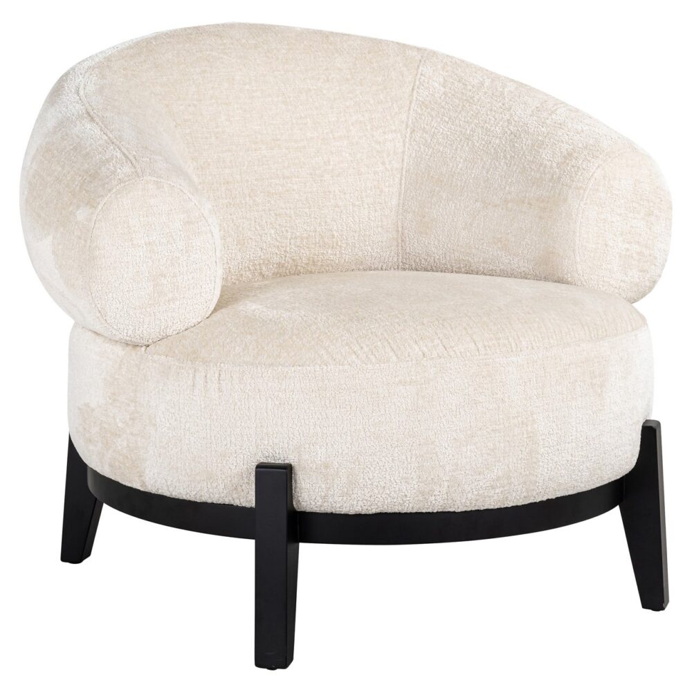 Fauteuil Montana white chenille (Bergen 900 white chenille)