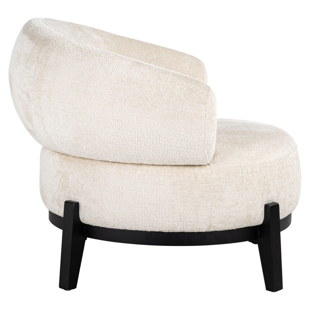 Fauteuil Montana white chenille (Bergen 900 white chenille)