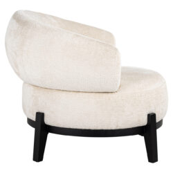 Fauteuil Montana white chenille (Bergen 900 white chenille)