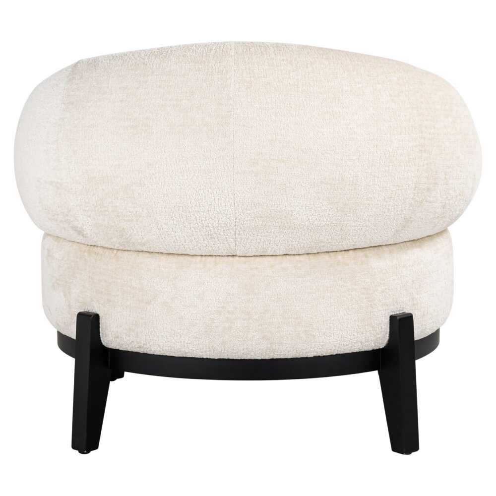 Fauteuil Montana white chenille (Bergen 900 white chenille)