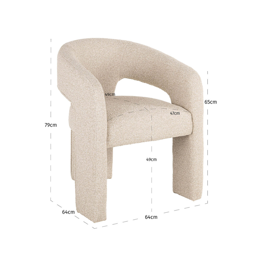 Stoel Belle biscotti fire retardant (Biscotti)