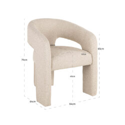 Stoel Belle biscotti fire retardant (Biscotti)