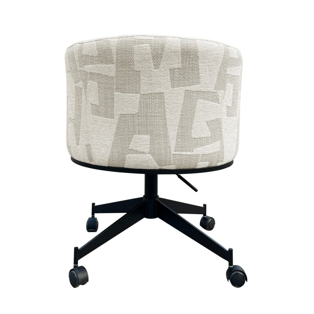 Draaistoel  Rochenne met wielen beige graffic (Beige graffic)