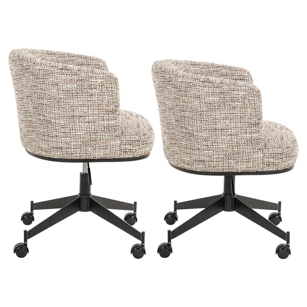 Draaistoel  Rochenne met wielen trendy nature (Be Trendy 01 Nature)