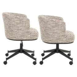 Draaistoel  Rochenne met wielen trendy nature (Be Trendy 01 Nature)