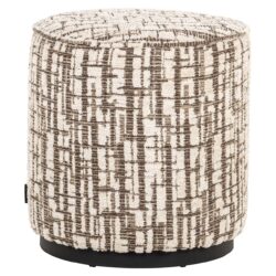 Poef Lexie 45Ø cream dalia (Dalia 11 Cream)