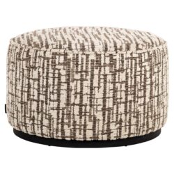 Poef Lexie 70Ø cream dalia (Dalia 11 Cream)