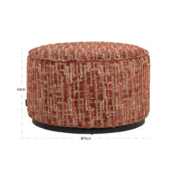 Poef Lexie 70Ø terra dalia (Dalia 511 Terra)