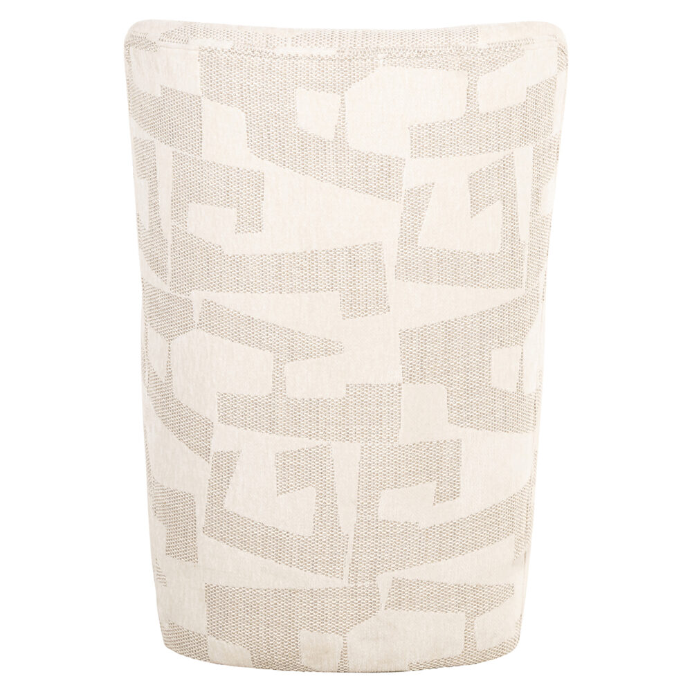Stoel Lorain met wieltjes beige graffic (Beige graffic)