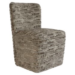 Stoel Lorain met wieltjes greige dalia (Dalia 45 Greige)