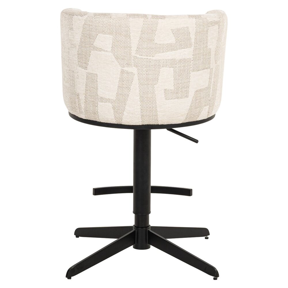 Bar/counterstoel Cheyenne beige graffic (Beige graffic)